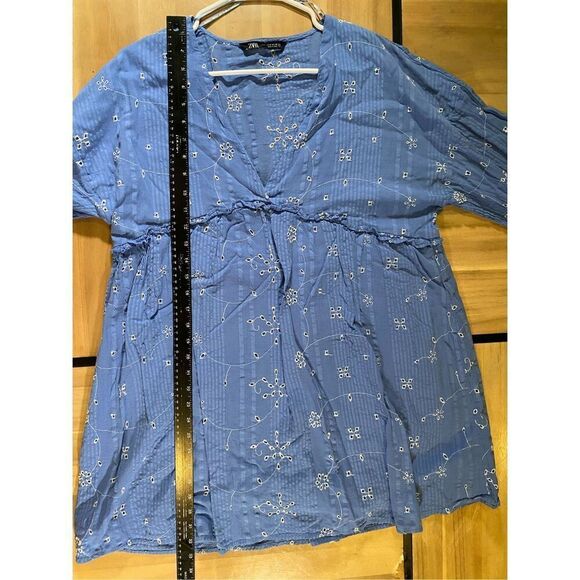 Zara Embroidered Short Dress‎ - Picture 4 of 5